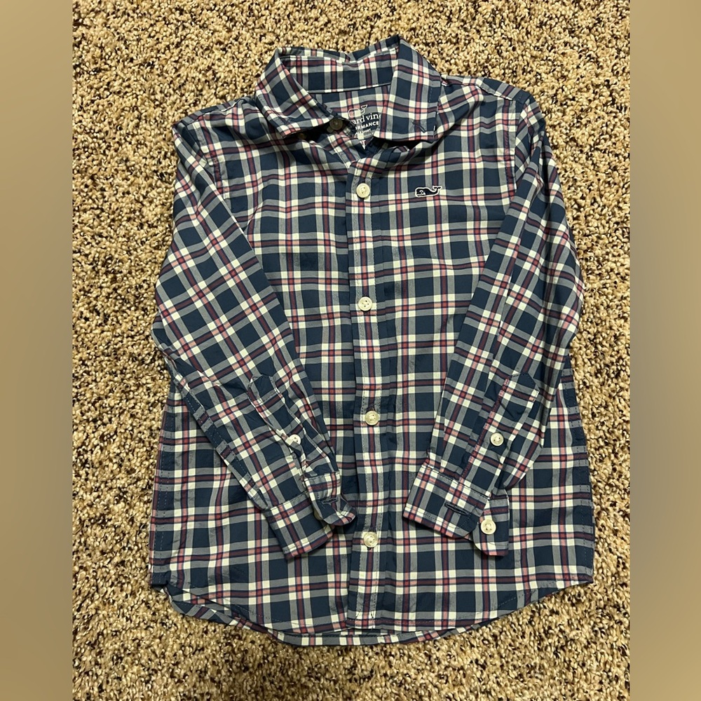 Boys Vineyard Vine Performance Button Down